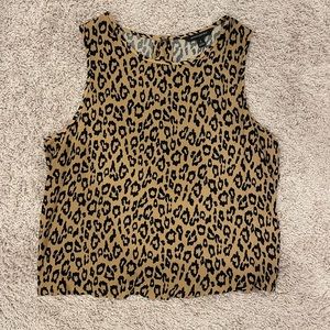 Banana Republic Cheetah Print Tank Top 🤎🖤